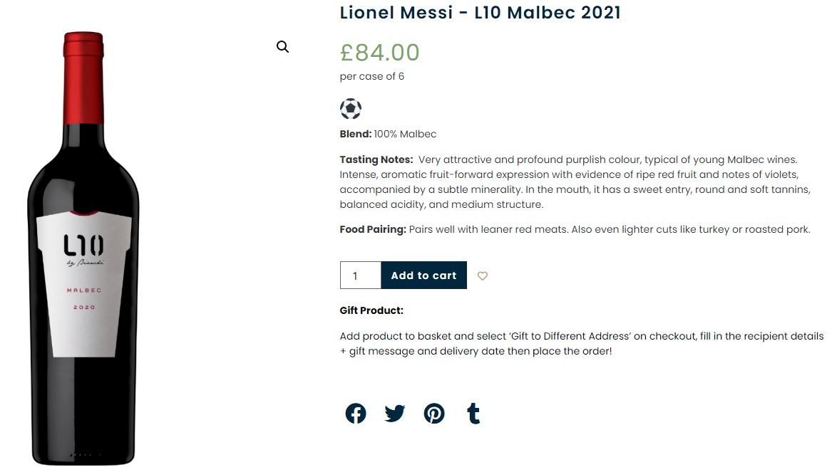 Lionel Messi - L10 Malbec