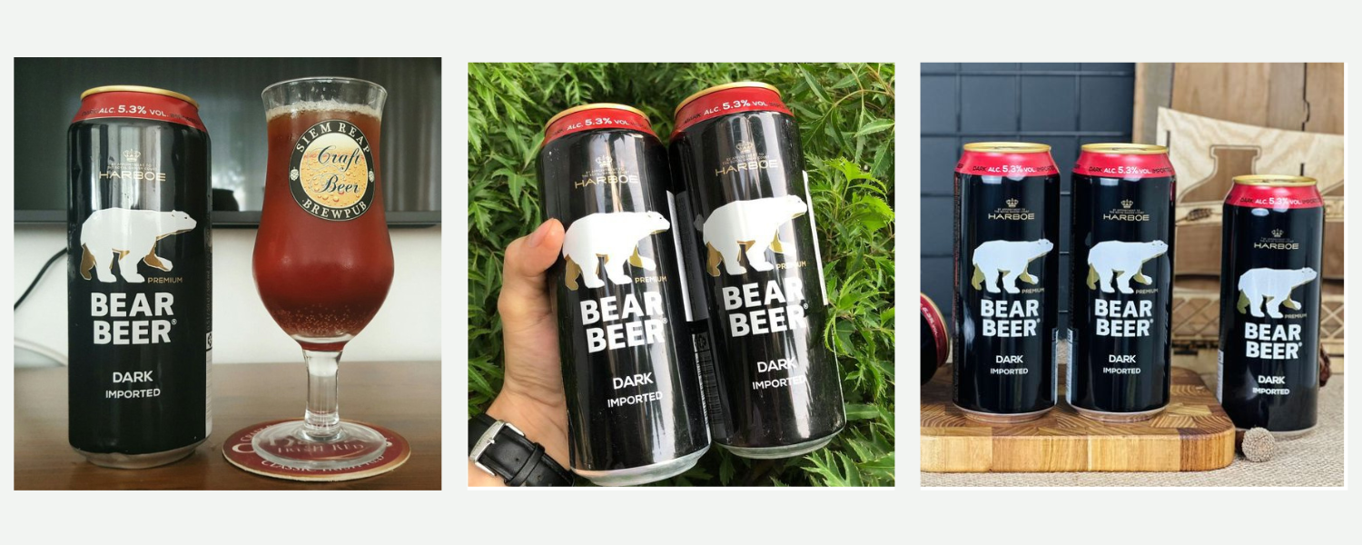 bia gấu Bear Beer Dark Imported 5,3%