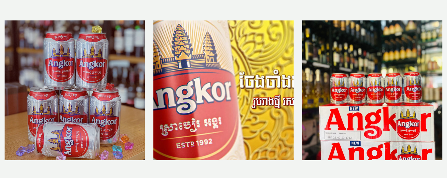 Bia Angkor Lager Lon 330ml