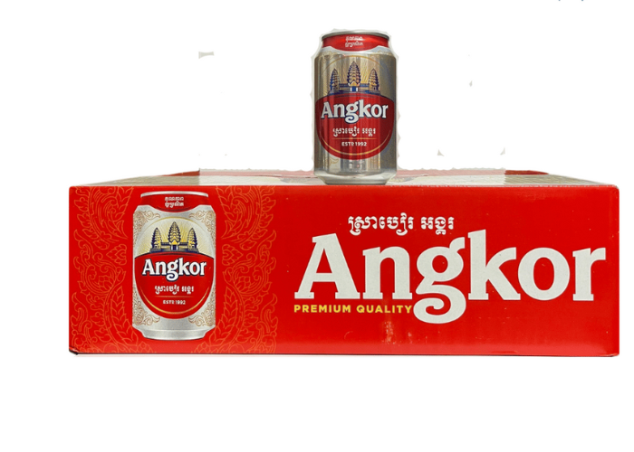 Bia Angkor Lager Lon 330ml