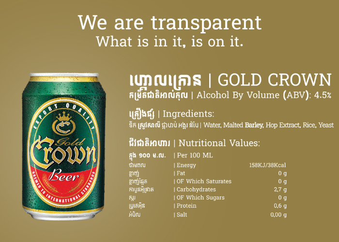 Bia Gold Crown Lager