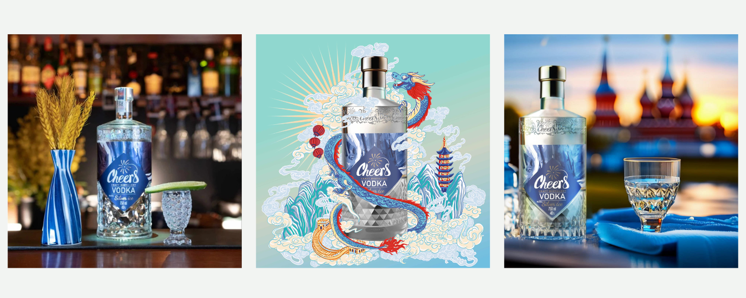 Vodka Cheers Silver Ice