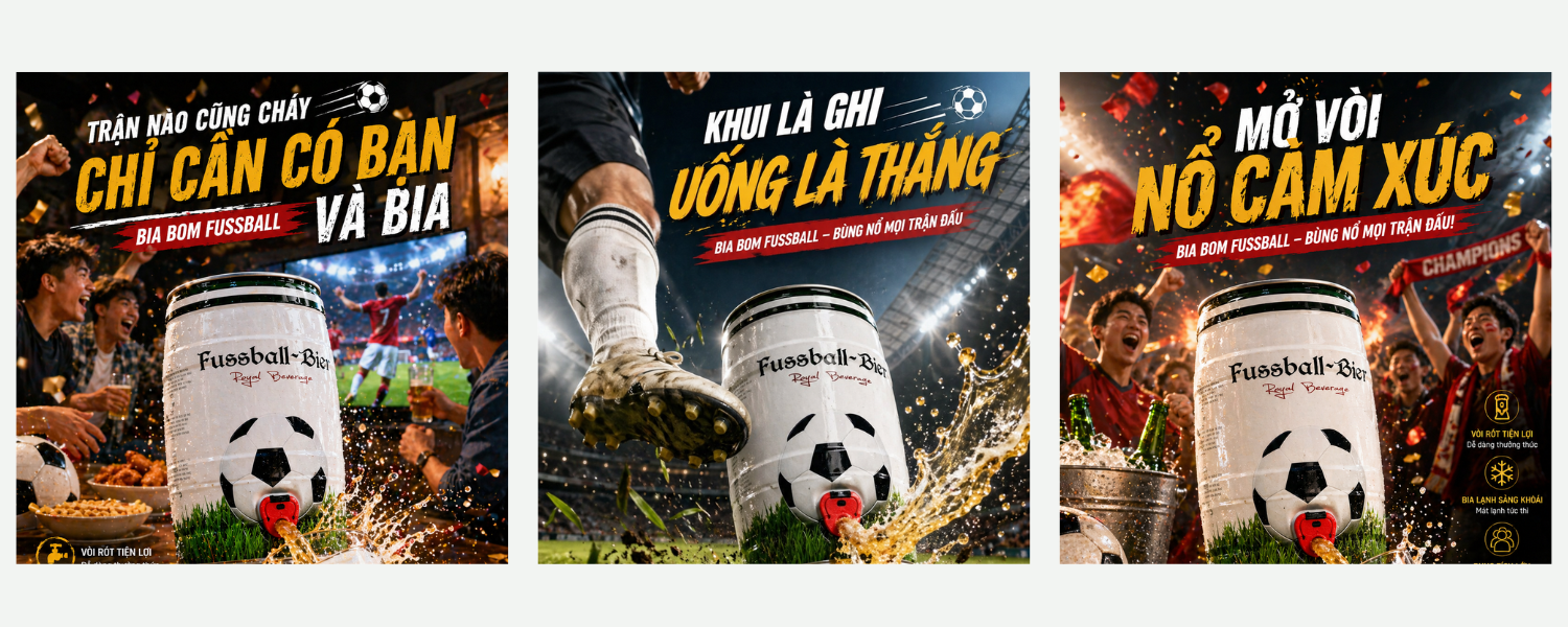 Bia Fussball 5.1% Đức – bom 5 lít