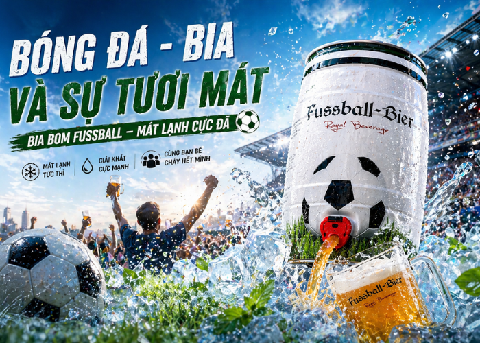 Bia Fussball 5.1% Đức – bom 5 lít
