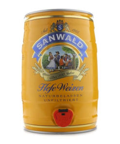 Bia Sanwald Weizen Dunkel 5% Đức – bom 5 lít