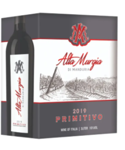 Rượu Vang Bịch 3L Alta Murgia Primitivo 2019