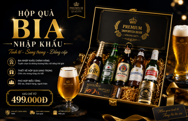 hộp quà bia nhập khẩu