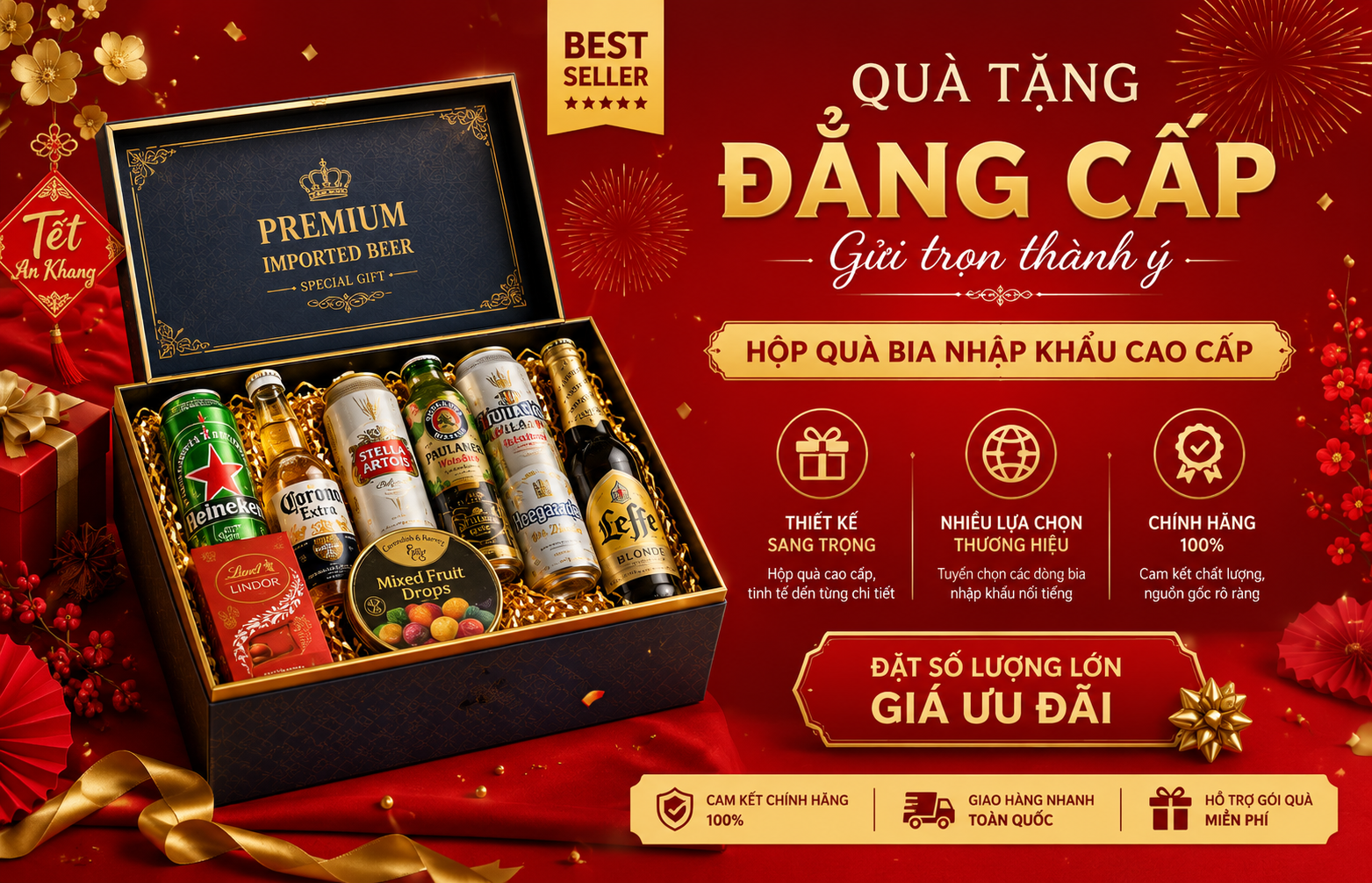 hộp quà bia nhập khẩu