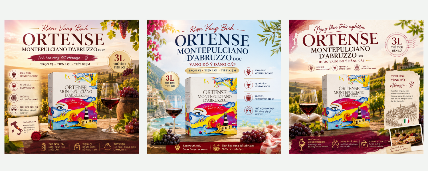 Rượu Vang Bịch Ortense Montepulciano d'Abruzzo DOC