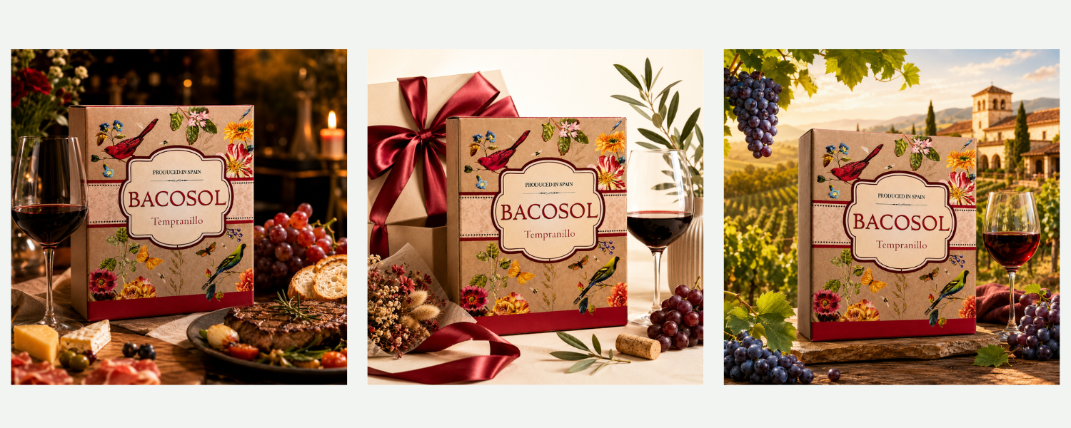 Rượu vang bịch 3l Bacosol Tempranillo