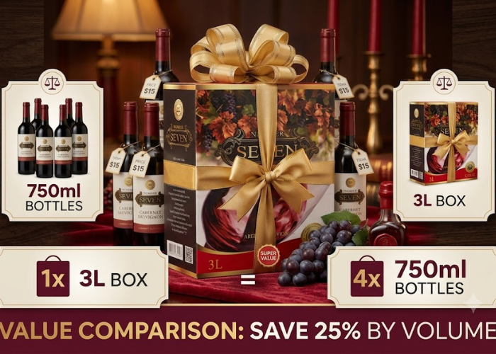 Rượu vang bịch SEVEN Cabernet Sauvignon 3L