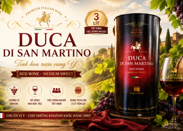 Rượu Vang Bịch Ý Duca Di San Martino 3l