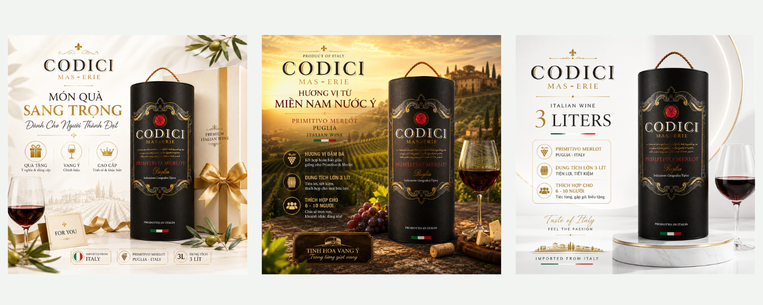 Rượu vang Codici 3L