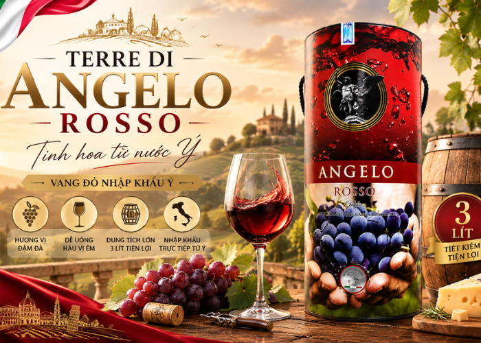 Rượu vang bịch ngọt Terre Di Angelo