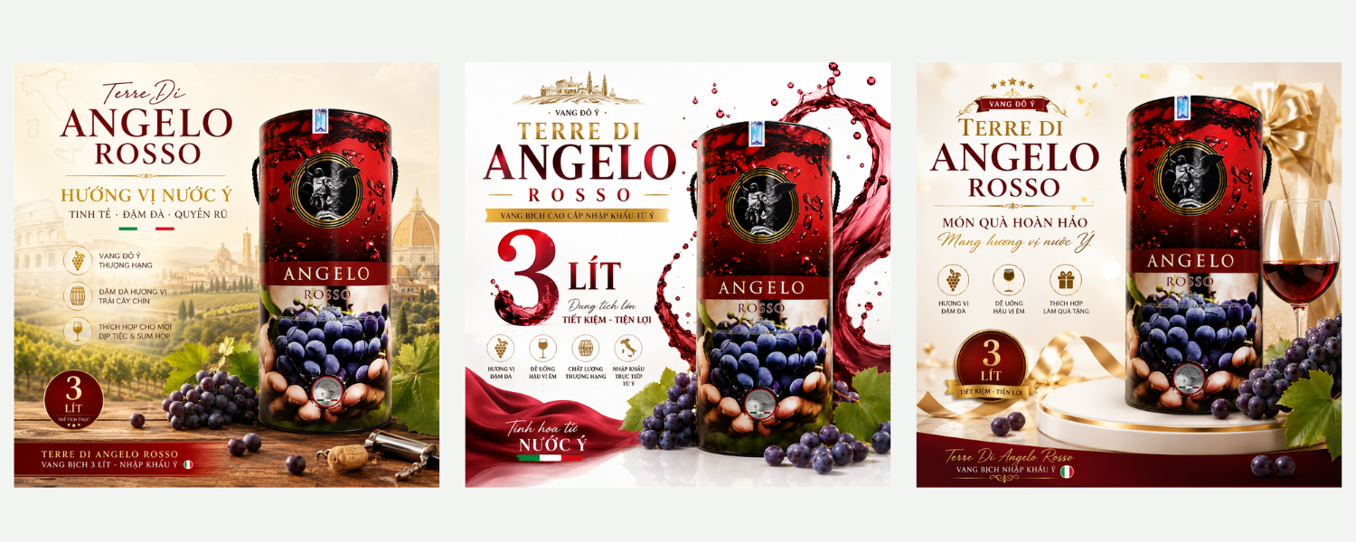 Rượu vang bịch ngọt Terre Di Angelo