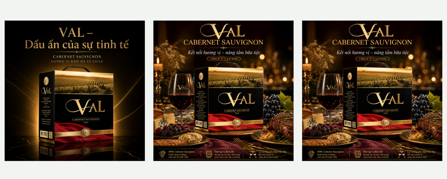 Rượu Vang Bịch Val Cabernet Sauvignon 3L