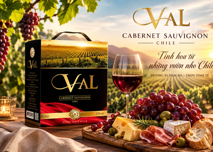 Rượu Vang Bịch Val Cabernet Sauvignon 3L