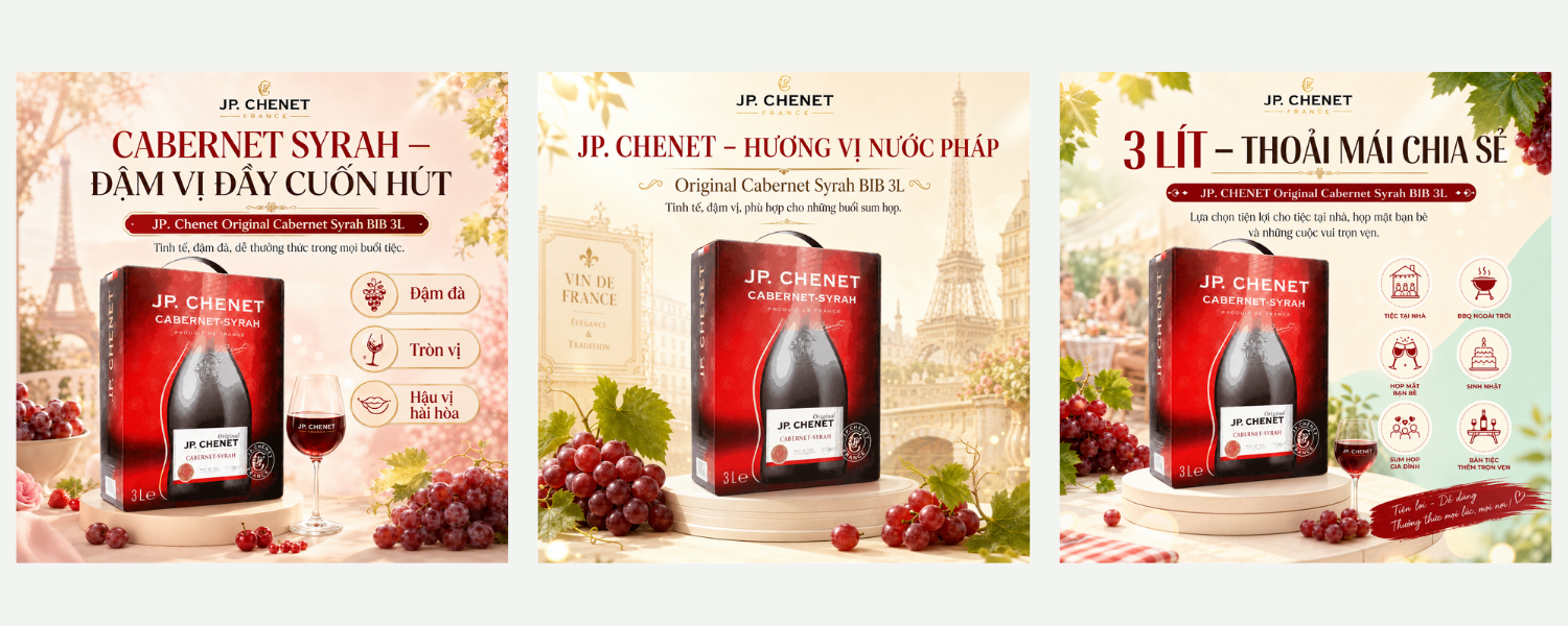 Rượu Vang Pháp JP Chenet Original Cabernet Syrah BIB 3L