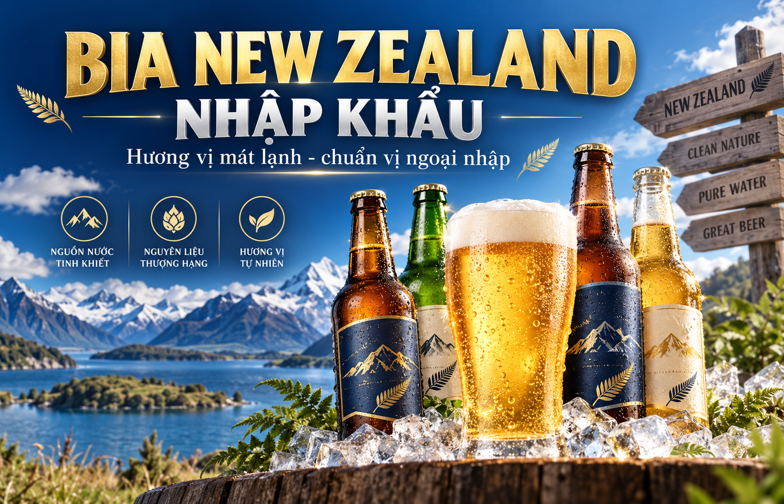 Bia New Zealand Nhập Khẩu