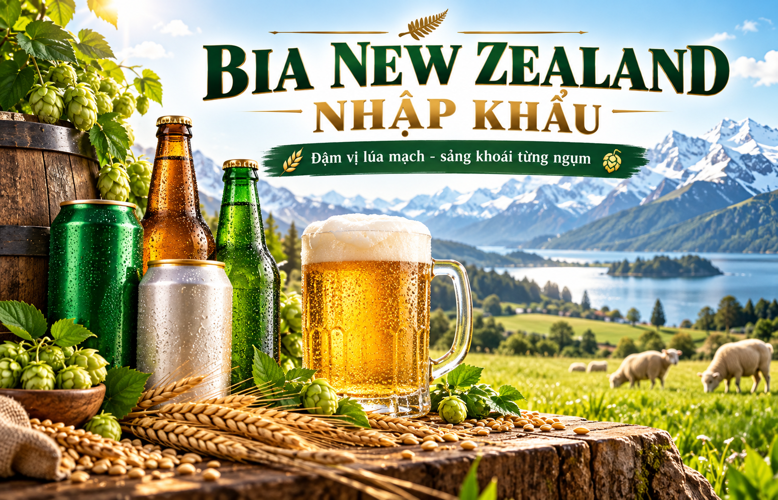 Bia New Zealand Nhập Khẩu