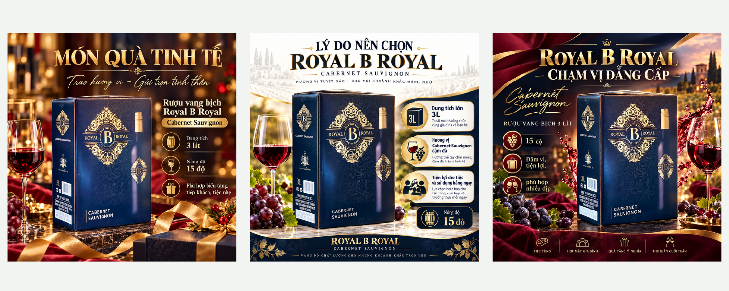 Rượu Vang 3L B Royal Cabernet Sauvignon